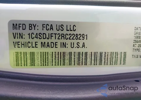 2024 Dodge Durango Pursuit Awd from USA, damaged, VIN 1C4SDJFT2RC228291